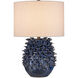 Maitake 22 inch 150 watt Dark Blue Reactive Table Lamp Portable Light