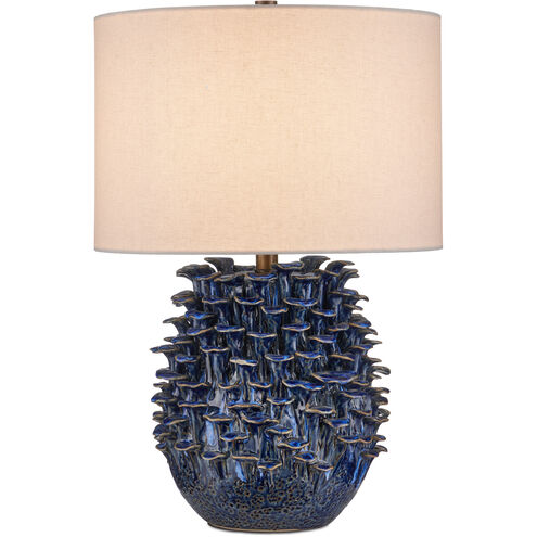 Maitake 22 inch 150 watt Dark Blue Reactive Table Lamp Portable Light