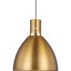 Sean Lavin Brynne LED 14.13 inch Burnished Brass Pendant Ceiling Light