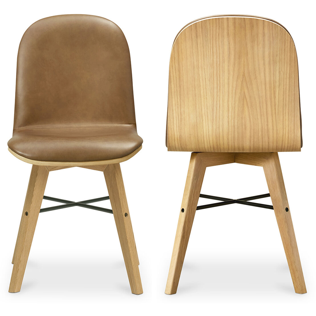 Napoli Brown Dining Chair, Set of 2