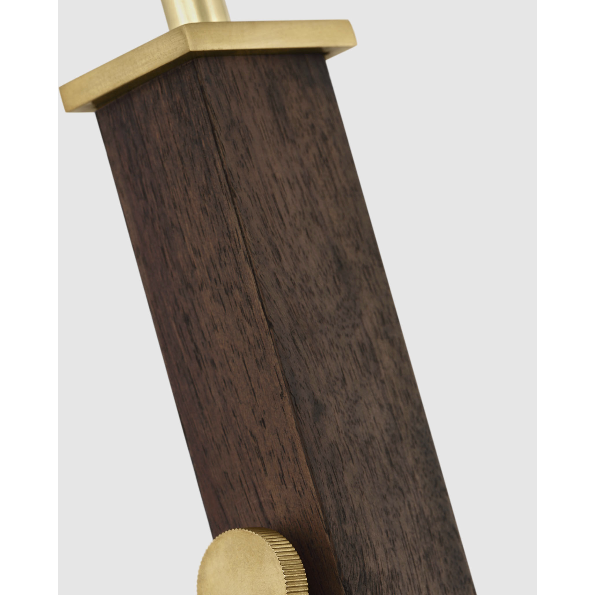 Ray Booth Copse 43 inch 6.50 watt Antique Brass and Dark Walnut Pharmacy Floor Lamp Portable Light, Medium