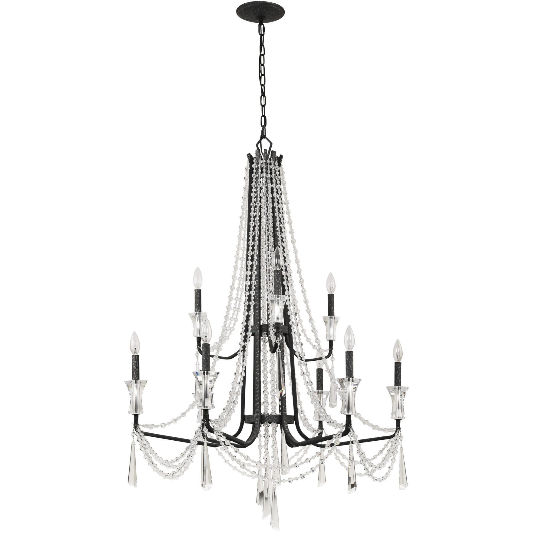 Barcelona 9 Light 34.5 inch Onyx Chandelier Ceiling Light