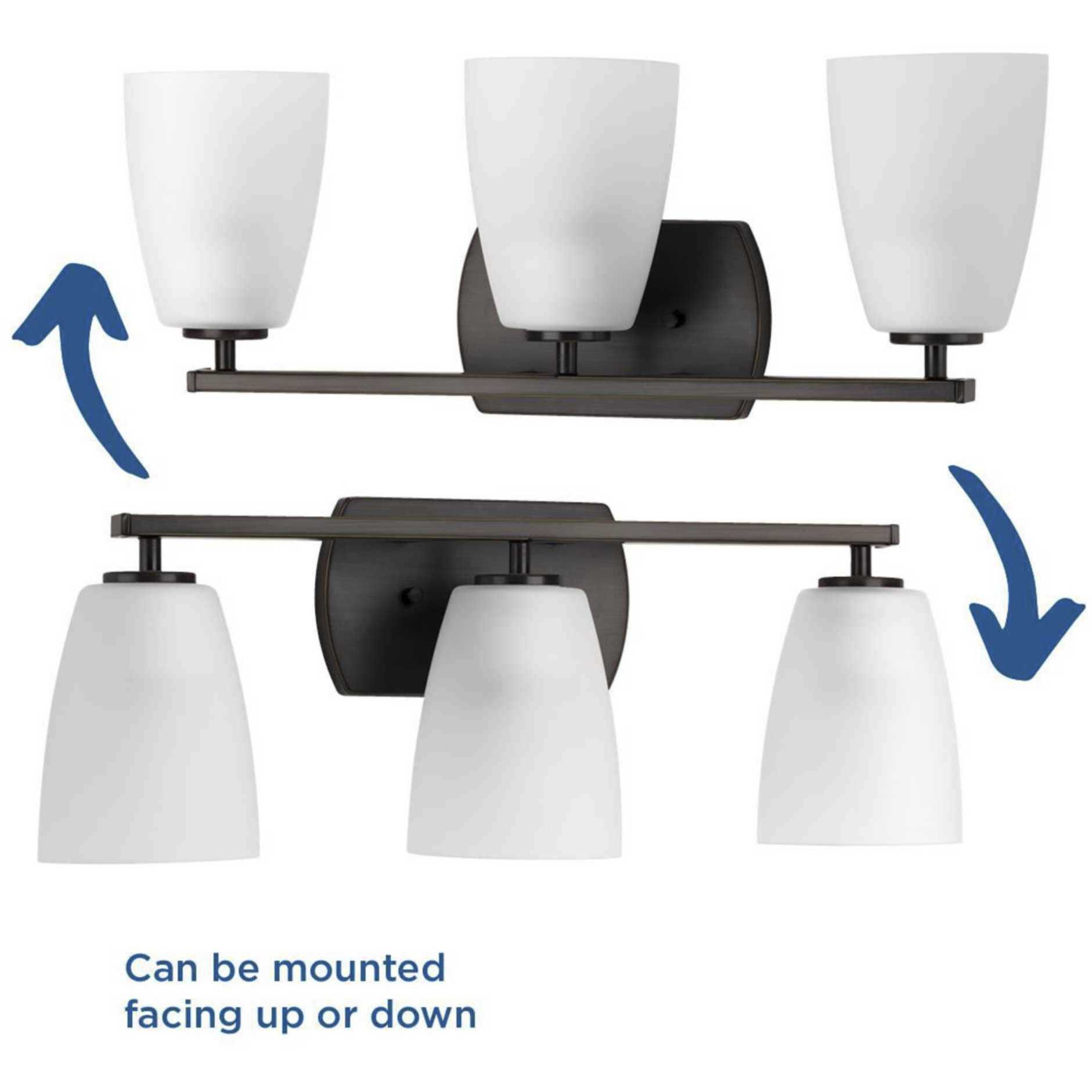 Leap 3 Light 23 inch Antique Bronze Bath Vanity Wall Light