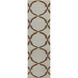 Frontier 96 X 30 inch Dark Brown, Taupe Rug