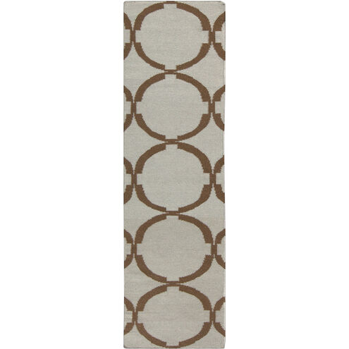 Frontier 96 X 30 inch Dark Brown, Taupe Rug