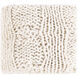 Denton 60 X 50 inch Ivory Throw, Rectangle