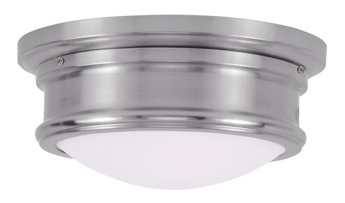 Astor 2 Light 11 inch Brushed Nickel Flush Mount Ceiling Light