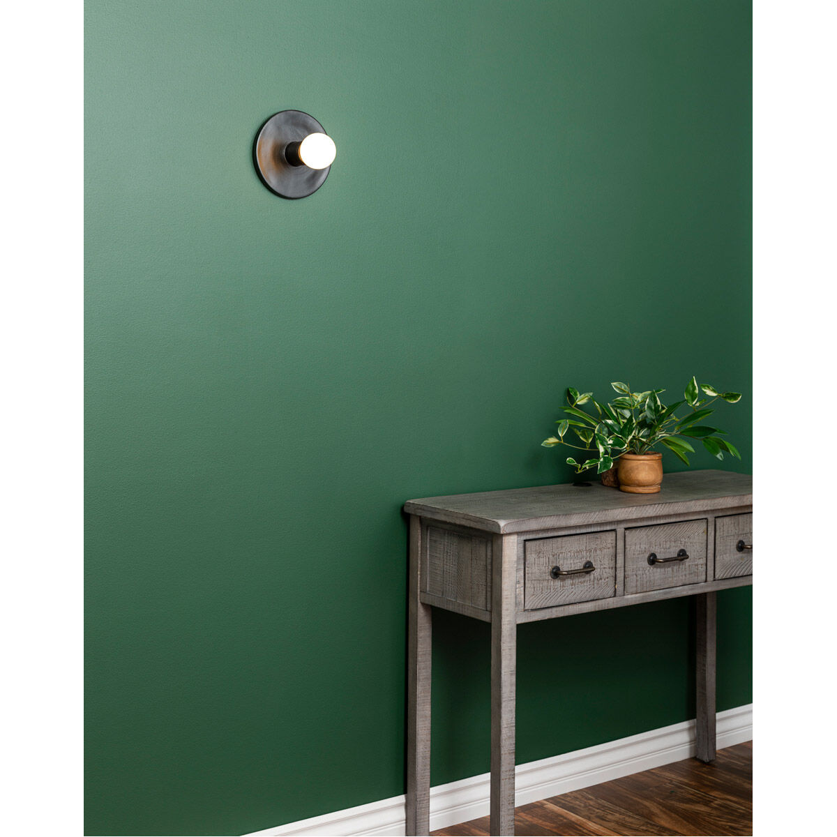 Ambiance Collection 1 Light Carbon Matte Black Wall Sconce Wall Light