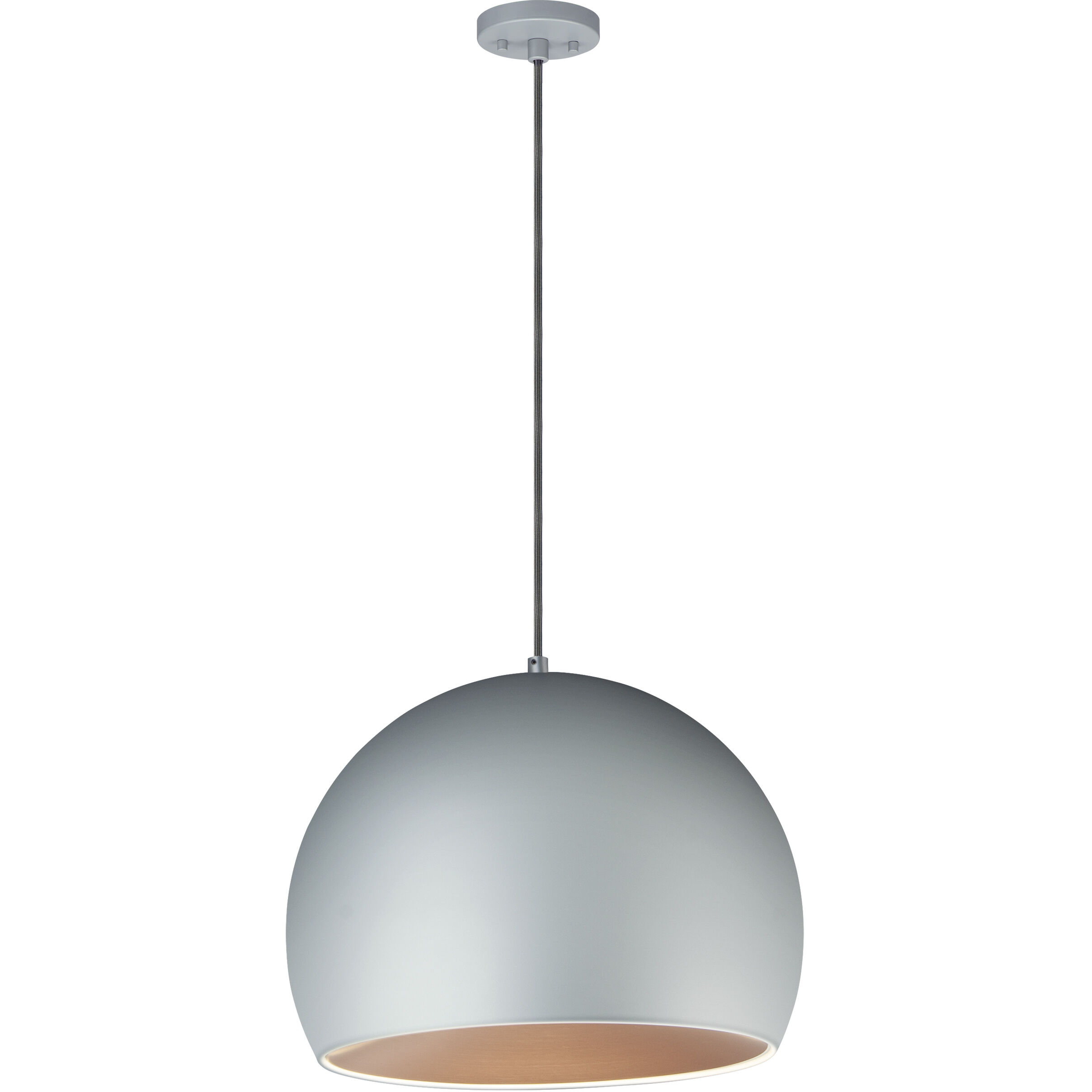 Palla LED 19.75 inch Dark Grey and Coffee Single Pendant Ceiling Light