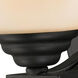 Lagoon 1 Light 7.5 inch Matte Black Vanity Wall Light
