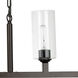 Linear 6 Light 62 inch Oil Rubbed Bronze Linear Chandelier Ceiling Light