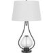 Forssa 30 inch 100.00 watt Charcoal Black Table Lamp Portable Light, Teardrop Style