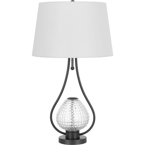 Forssa 30 inch 100.00 watt Charcoal Black Table Lamp Portable Light, Teardrop Style