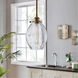 Rosslyn 1 Light 7 inch Antique Brass Pendant Ceiling Light