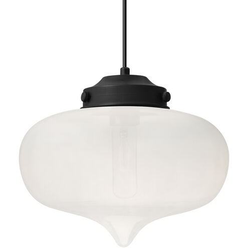Mira 1 Light Black Cord Pendant Ceiling Light
