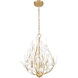 Claudine 4 Light 18 inch Modern Gold Chandelier Ceiling Light