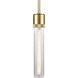 Zigrina 1 Light 5.13 inch Aged Brass Pendant Ceiling Light