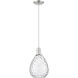 Arcadia Waverly 1 Light 8 inch Brushed Satin Nickel Mini Pendant Ceiling Light
