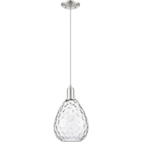 Arcadia Waverly 1 Light 8 inch Brushed Satin Nickel Mini Pendant Ceiling Light