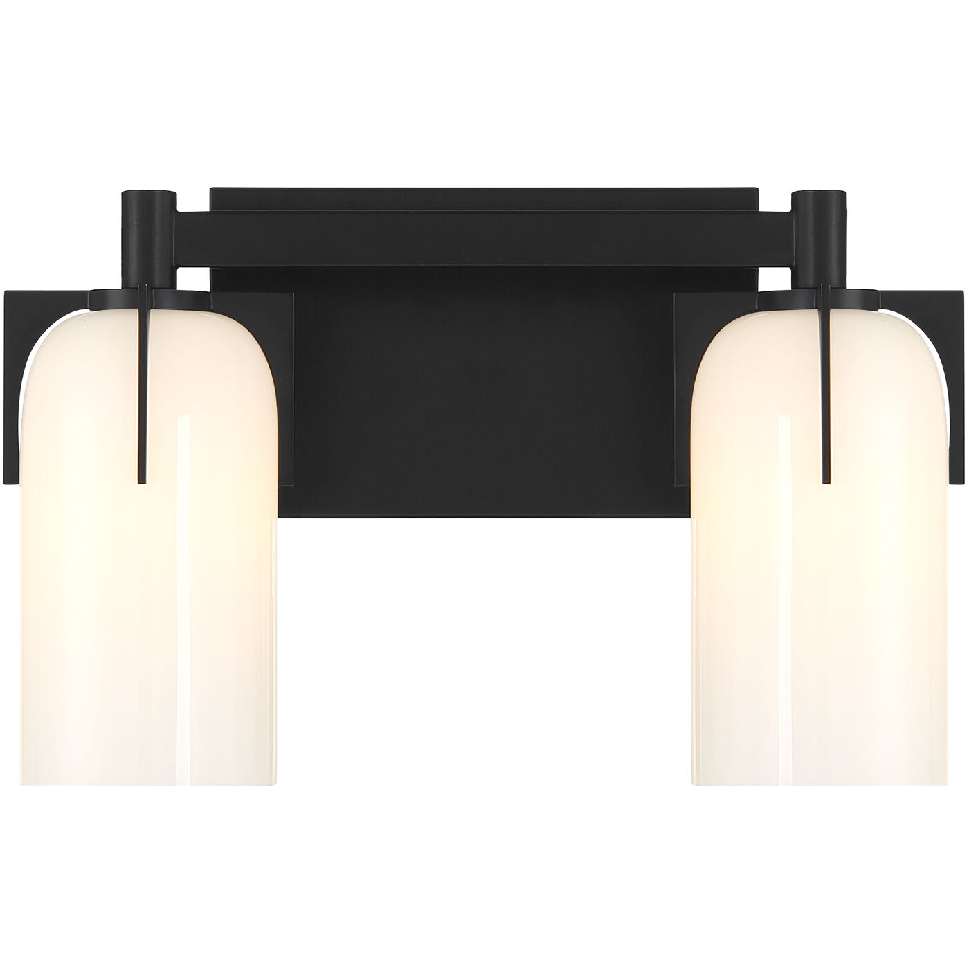 Caldwell 2 Light 14.75 inch Black Bathroom Vanity Light Wall Light