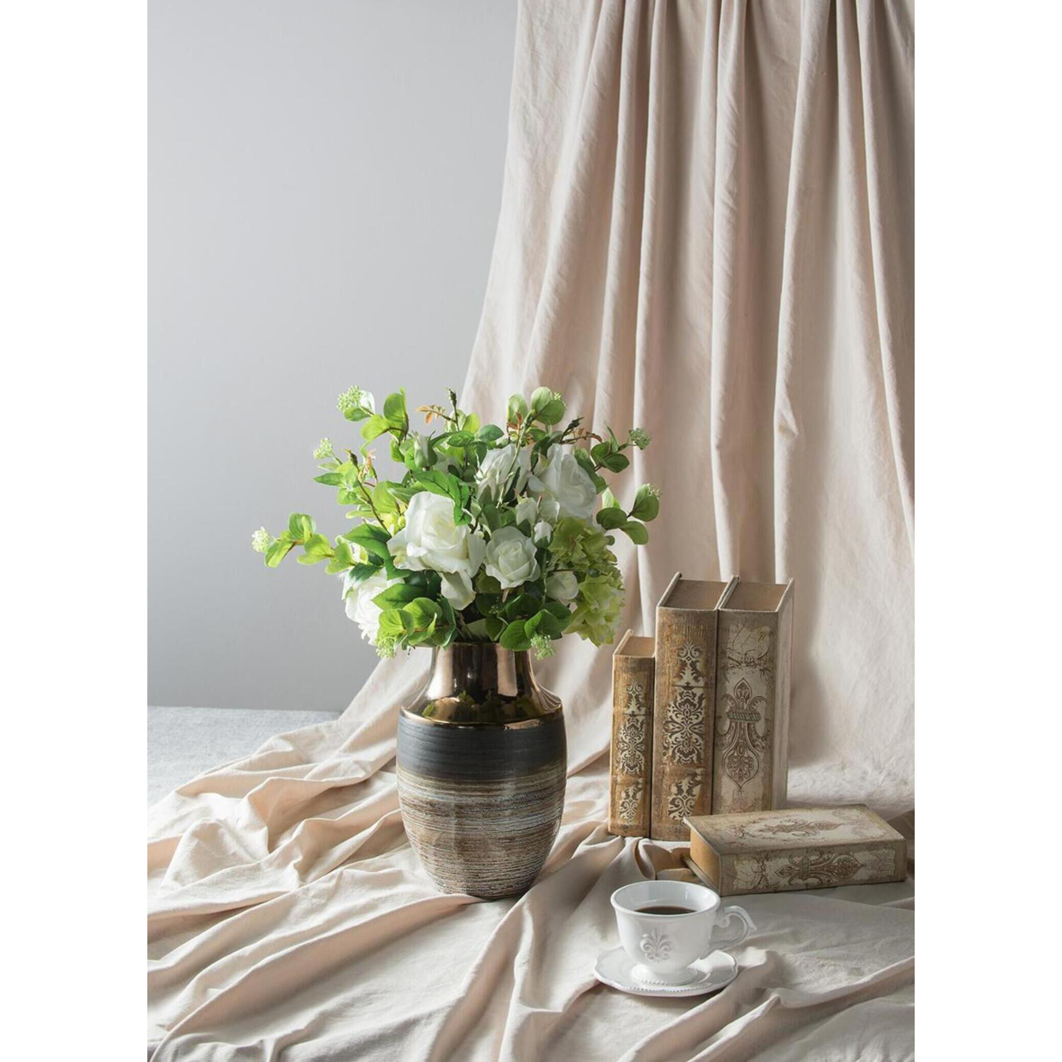 Anita 7 X 3.2 inch White Book Box, Set of 4