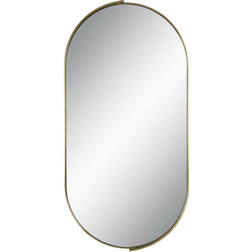 Aleah 40 X 20 inch Satin Brass Wall Mirror