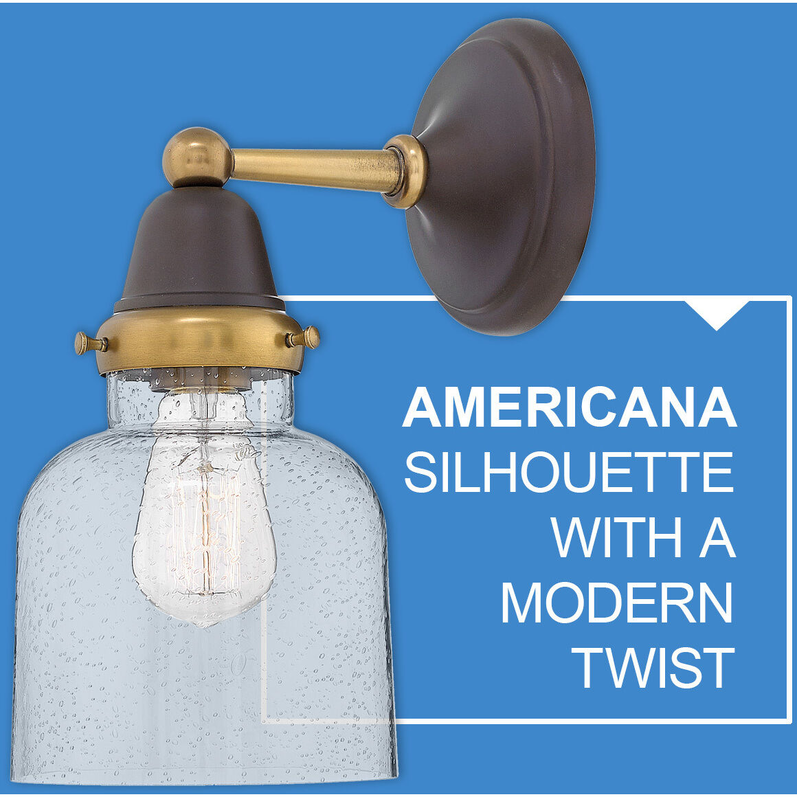 Academy 1 Light 6.5 inch Oil Rubbed Bronze with Heritage Brass Indoor Wall Sconce Wall Light