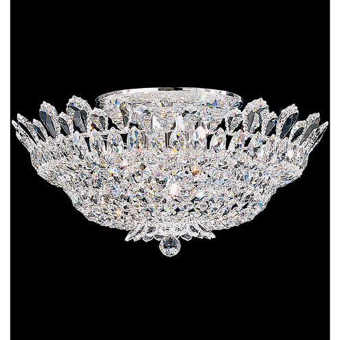 Trilliane 10 Light Silver Semi-Flush Mount Ceiling Light in Heritage