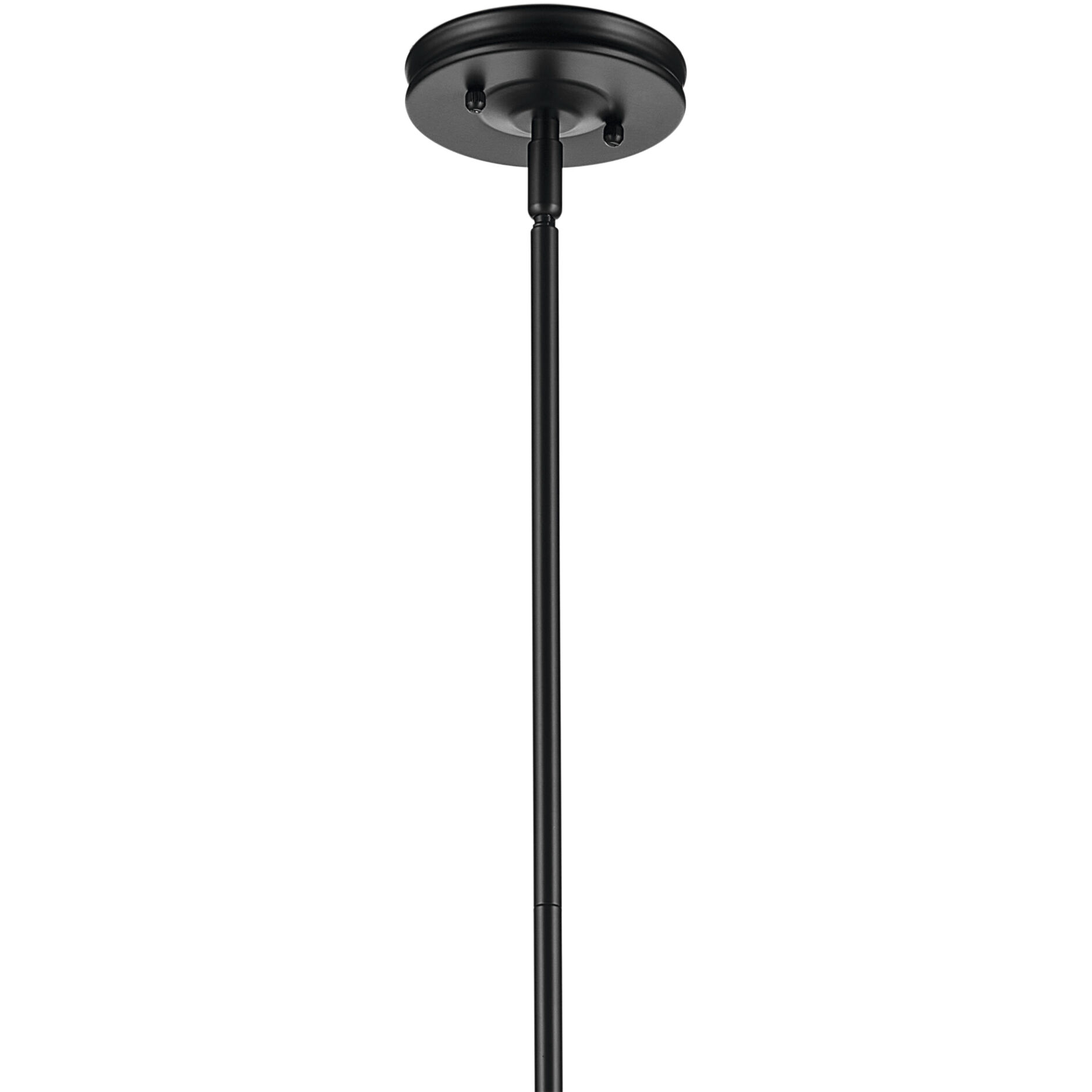 Laria 1 Light Black Pendant Ceiling Light in Clear