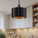 Alora Mood Plisse 1 Light 11.63 inch Matte Black Pendant Ceiling Light
