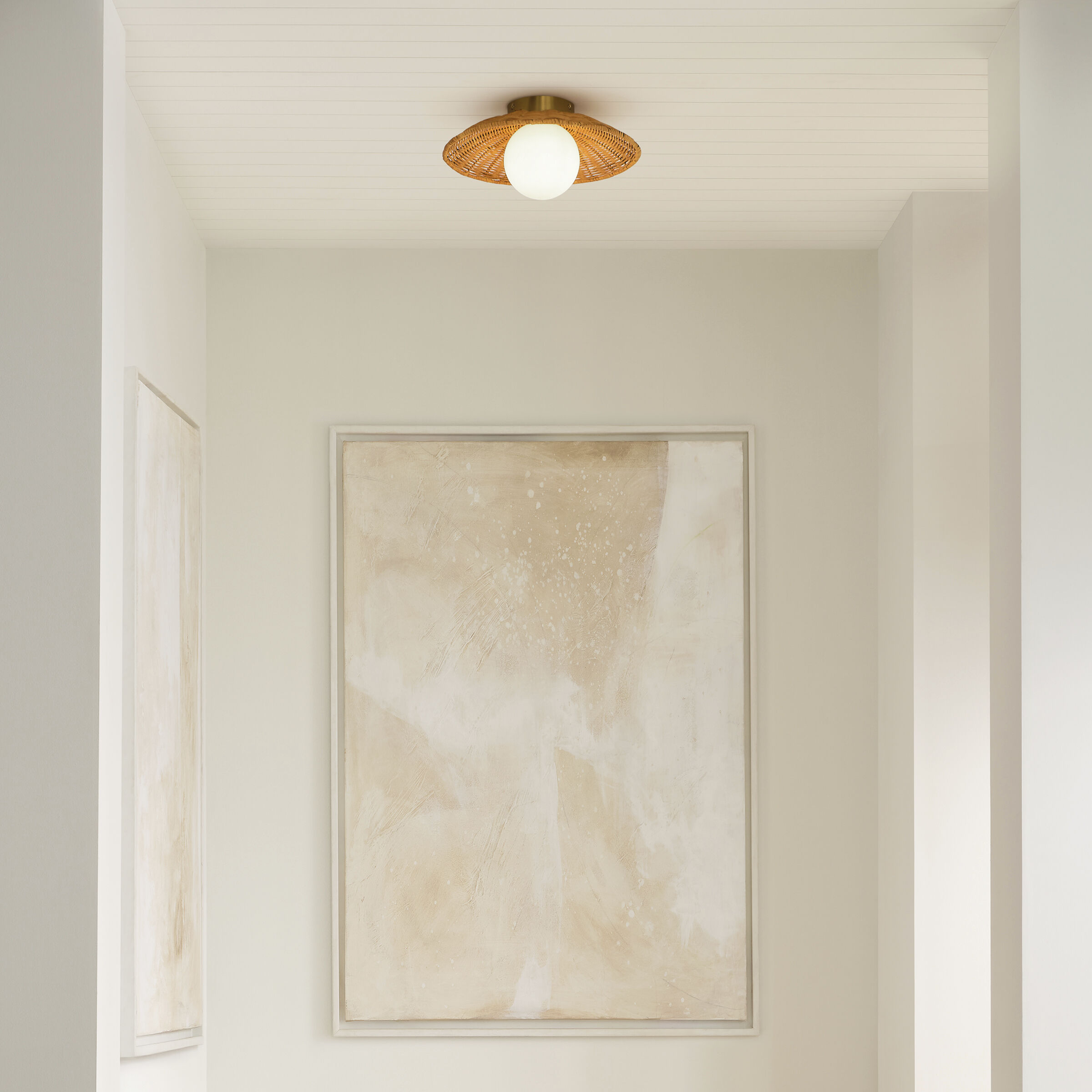 kate spade new york Mari 1 Light 13 inch Burnished Brass Flush Mount Ceiling Light