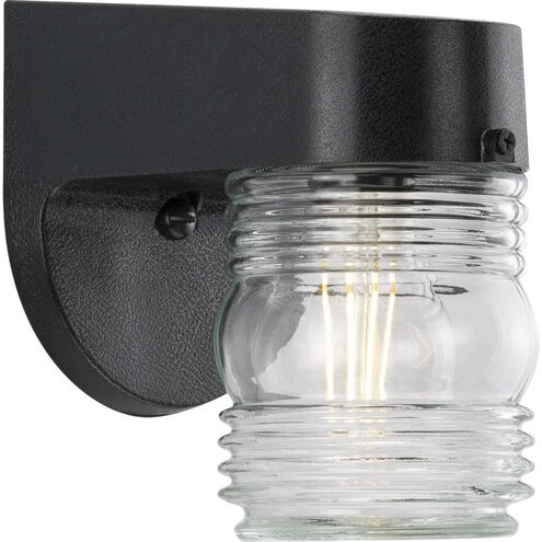 Polycarbonate Outdoor Outdoor Wall Lantern in Black