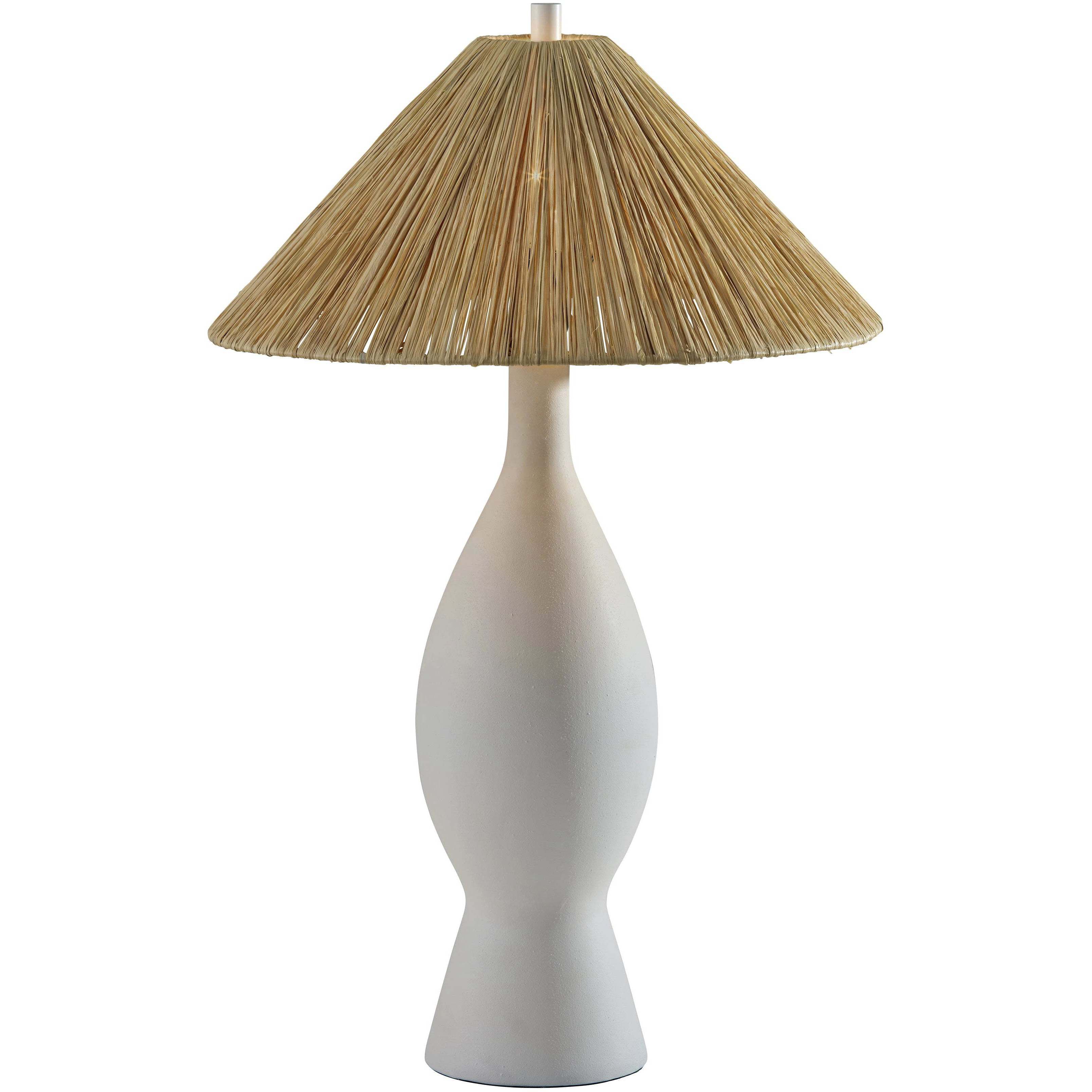 Maren 28 inch 100.00 watt White Rough Finished Ceramic Table Lamp Portable Light