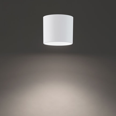 Downtown LED 5 inch White Flush Mount Ceiling Light in 3500K, dweLED