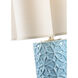 Biltmore 32 inch 100 watt Sky Blue Glaze Table Lamp Portable Light