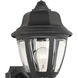 Capi 1 Light 18 inch Black Outdoor Sconce