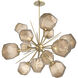 Gem LED 38.4 inch Gilded Brass Chandelier Ceiling Light in Bronze, 2700K LED, Starburst