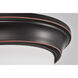 Brentwood LED 13 inch Mahogany Bronze LED Flush Mount Ceiling Light