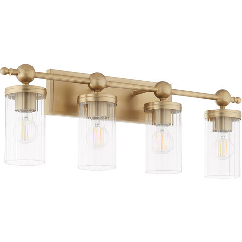 Lee Boulevard 4 Light 29.5 inch Aged Brass Vanity Light Wall Light
