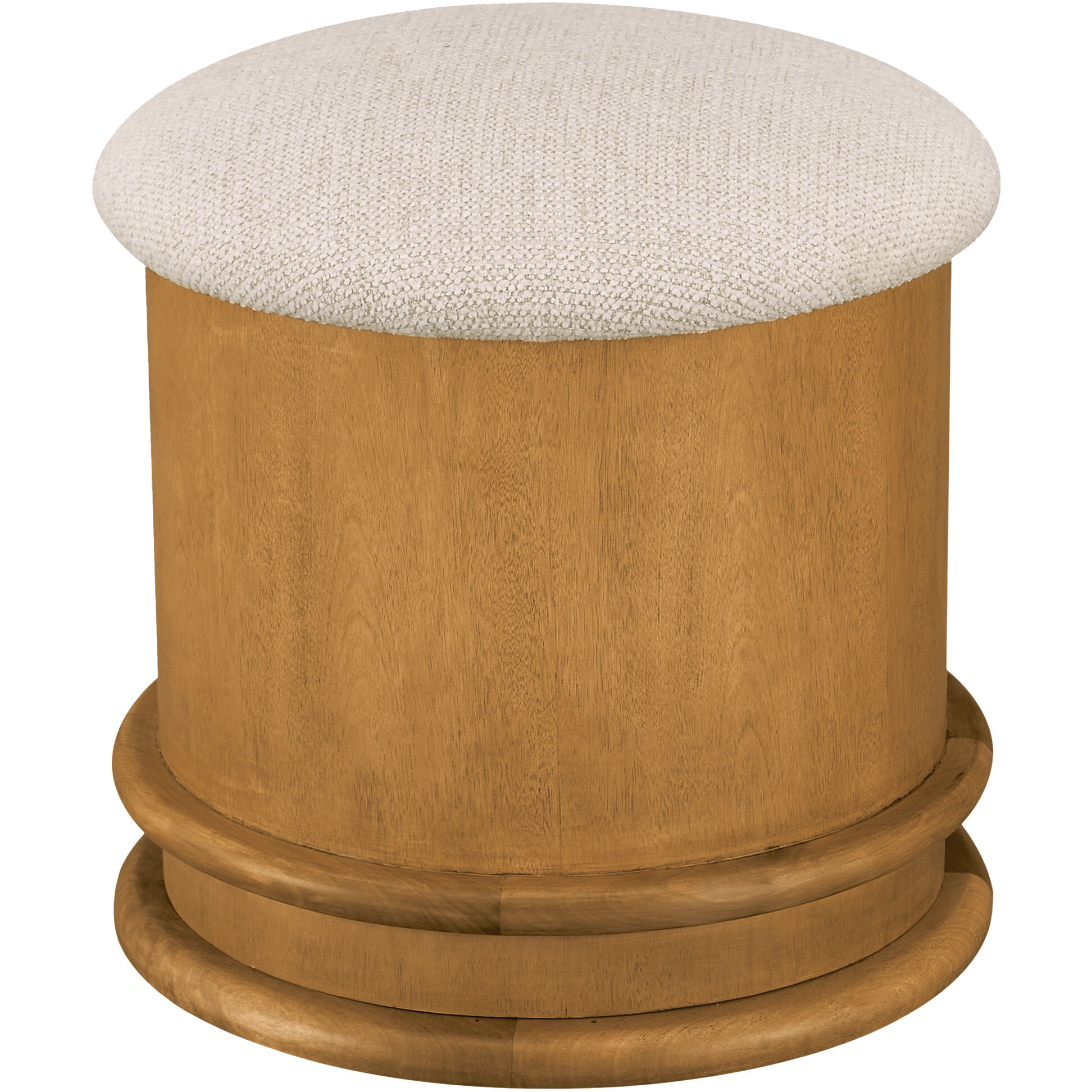 Piccolo 18 inch Beige Storage Stool