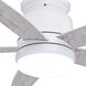 Armon 19.1 inch White with White-Gray Elm Blades Ceiling Fan