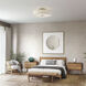Monroe 6 Light 30 inch Antique Brass Semi Flush Mount Ceiling Light, Extra Large