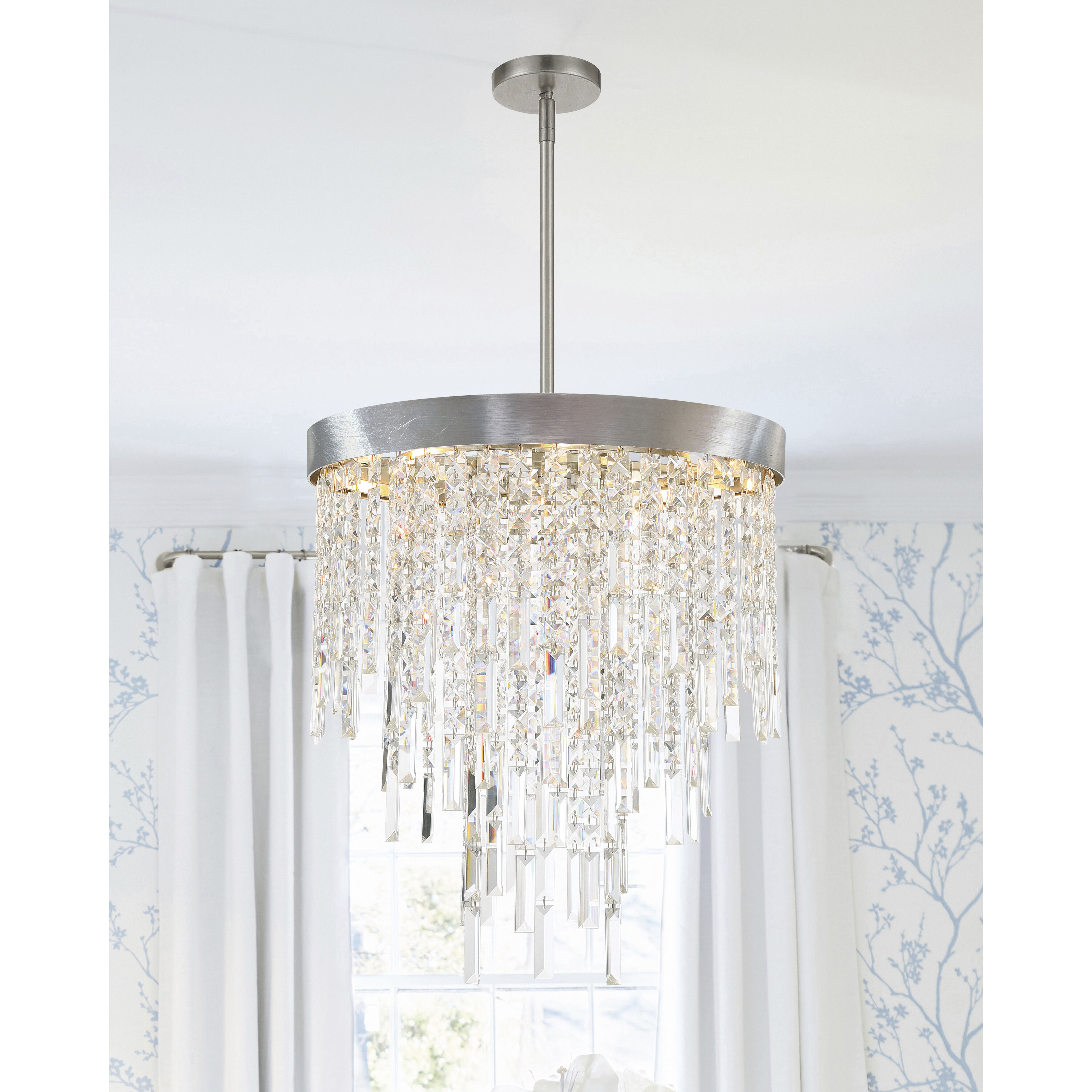 Winfield 5 Light 20 inch Antique Silver Chandelier Ceiling Light