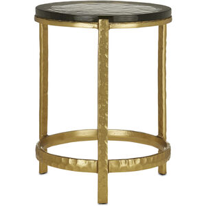 Acea 15 inch Gold/Clear Accent Table