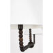 C&M by Chapman & Myers Fiona 2 Light 60 inch Aged Iron Linear Chandelier Ceiling Light