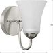 Classic 1 Light 5 inch Brushed Nickel Bath Vanity Wall Light