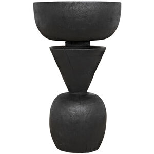 Nogozi 23 X 13 inch Burnt Black Side Table