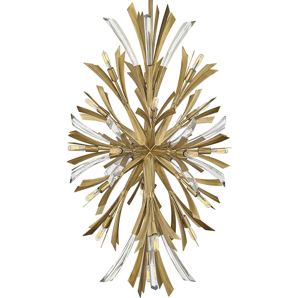 Vida LED 24 inch Burnished Gold Chandelier Ceiling Light, Orb