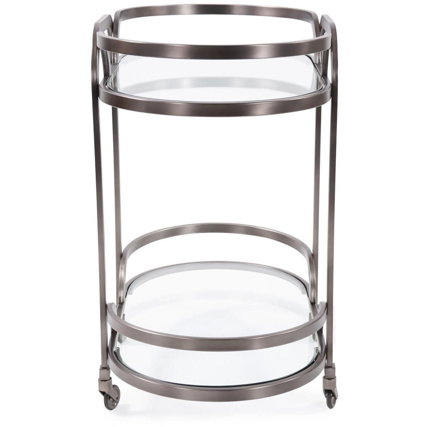 Carter Black Nickel Bar Cart