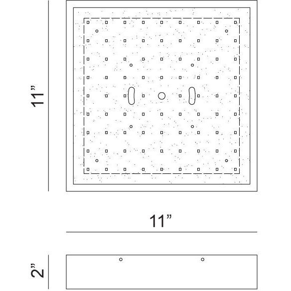 Kashi LED 11 inch Aluminum Flush Mount Ceiling Light